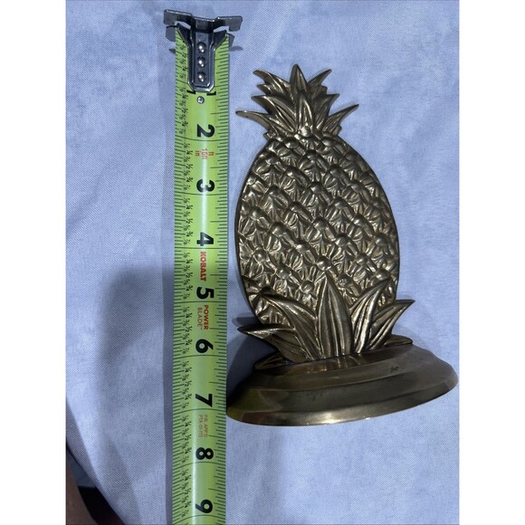 Pair of Yield House Brass Pineapple Bookends India Mid Century Modern MCM - Picture 5 of 6